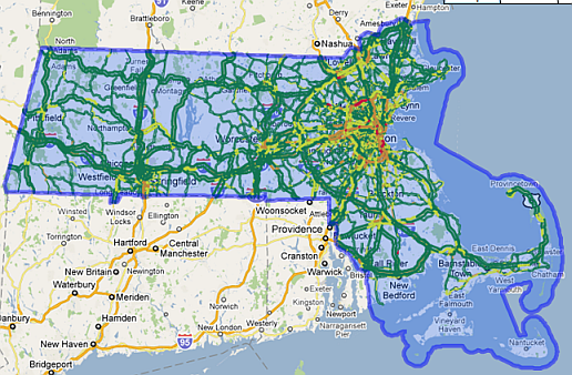 Traffic limited to the state of Massachusetts